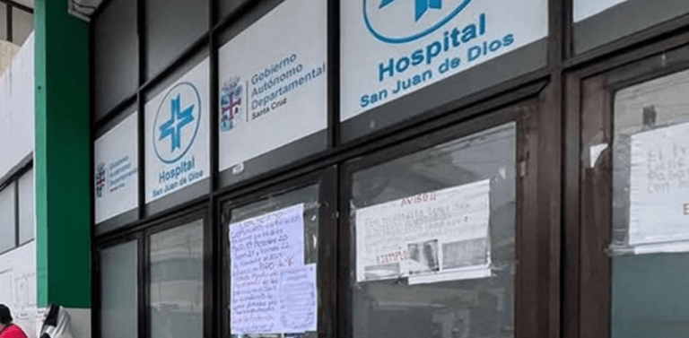 Un paro departamental de 72 horas impacta la atención en hospitales de Santa Cruz