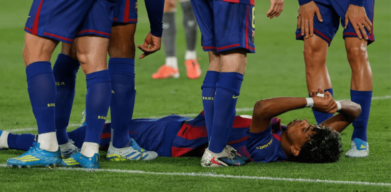 Lamine Yamal dice adiós a la temporada de LaLiga por lesión