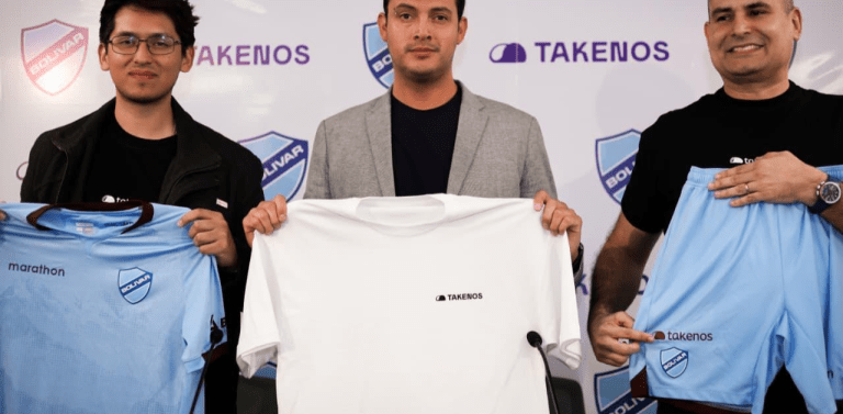 Bolívar suma por primera vez una billetera digital como sponsor y la fintech Takenos entra al fútbol boliviano
