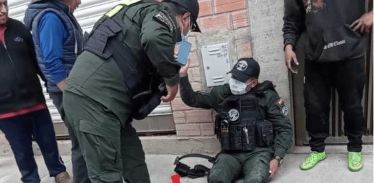 Once efectivos policiales resultaron heridos en los disturbios ocurridos en La Paz